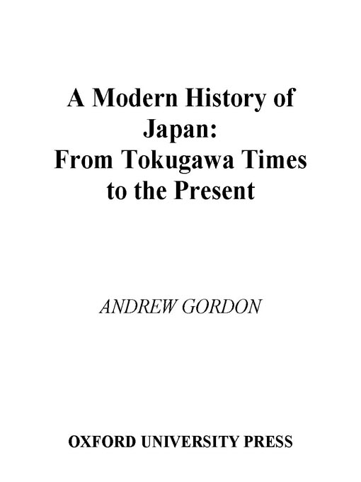 Title details for A Modern History of Japan by Andrew Gordon - Available